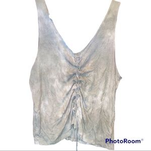 NWT American Eagle Soft and Sexy Ribbed Lace Up Cropped Tank Top